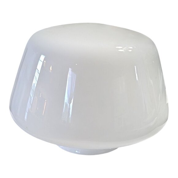 School House Light Globe White Milk Glass Ceiling Light Globe 8" Farmhouse VTG - Picture 3 of 8